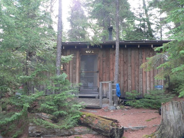 Front of cabin, Island 402